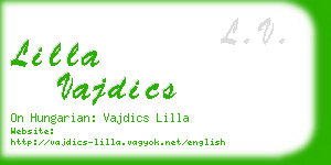 lilla vajdics business card